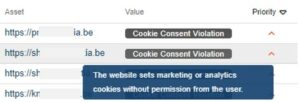 Cookie Consent Violation